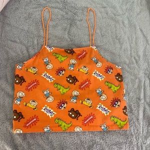 Crop citrus orange rugrats shirt